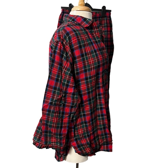 Sleep Sense Red Plaid Flannel pajama set size small - Picture 4 of 8
